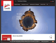 Tablet Screenshot of coburg-tourist.de